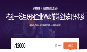 微专业-高级前端开发工程师|2021年【价值12000元】