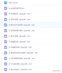 36个JavaScript特效教程，学完即精通(1.06G)