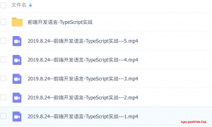 TypeScript实战教程(1.4G)